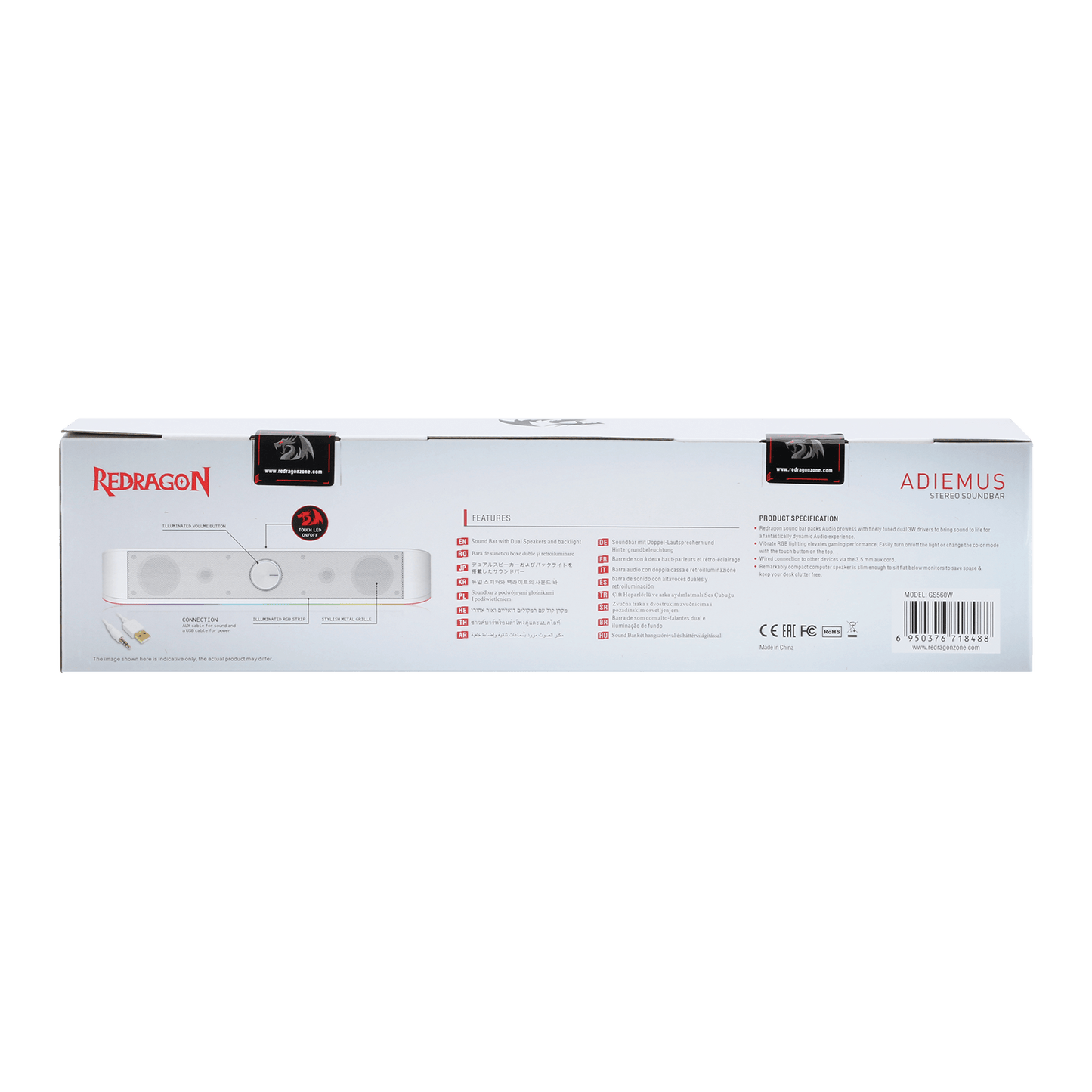 redragon EU GS560 RGB Desktop Soundbar