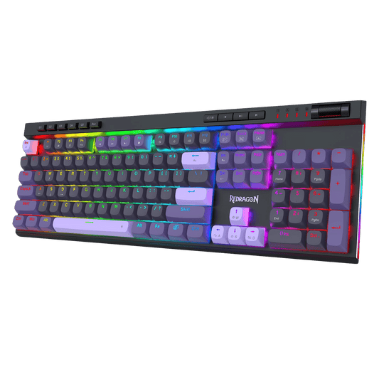 Redragon EU K580 HE Rapid Trigger Gaming Keyboard, 100% 104 Keys Wired Mechanical Keyboard w/Hyper-Fast Actuation, 8K Hall Effect Magnetic Switch, Dedicated Media Controls, Onboard Macro Recording