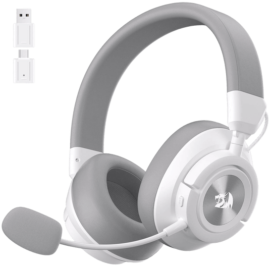 Redragon EU H889 Wireless Gaming Headset, 4 Connection Modes 2.4G/BT/3.5mm/USB, 53mm Drivers, Spatial Audio, 7.1 Surround Sound, Detachable Mic, Compatible with PC/PS5/PS4/NS/Xbox One/Phone | show
