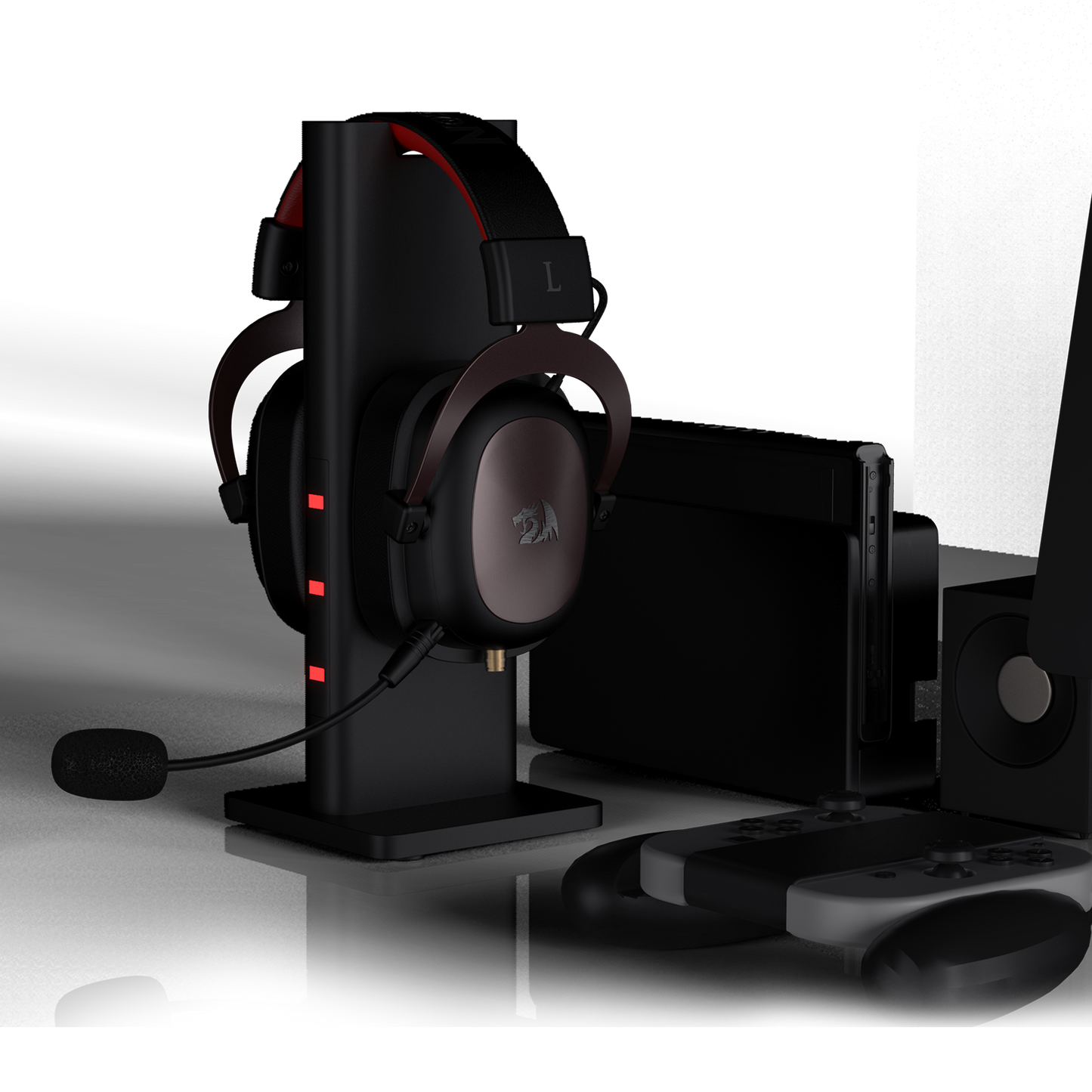 Reddragon EU, headset gamer redragon zeus h510, 7.1 som surround, drivers 53mm,  preto/vermelho - h510
