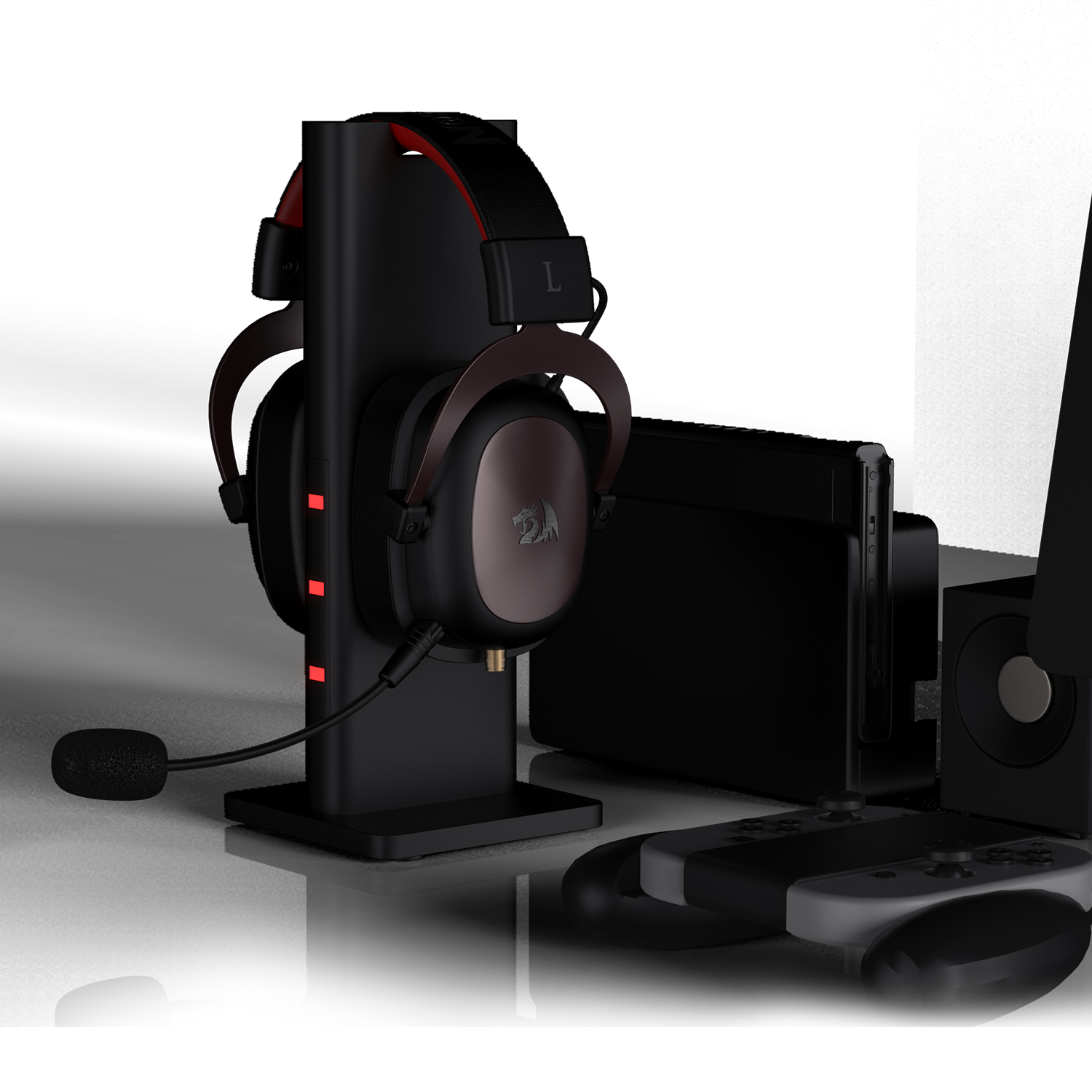 Reddragon EU, headset gamer redragon zeus h510, 7.1 som surround, drivers 53mm,  preto/vermelho - h510