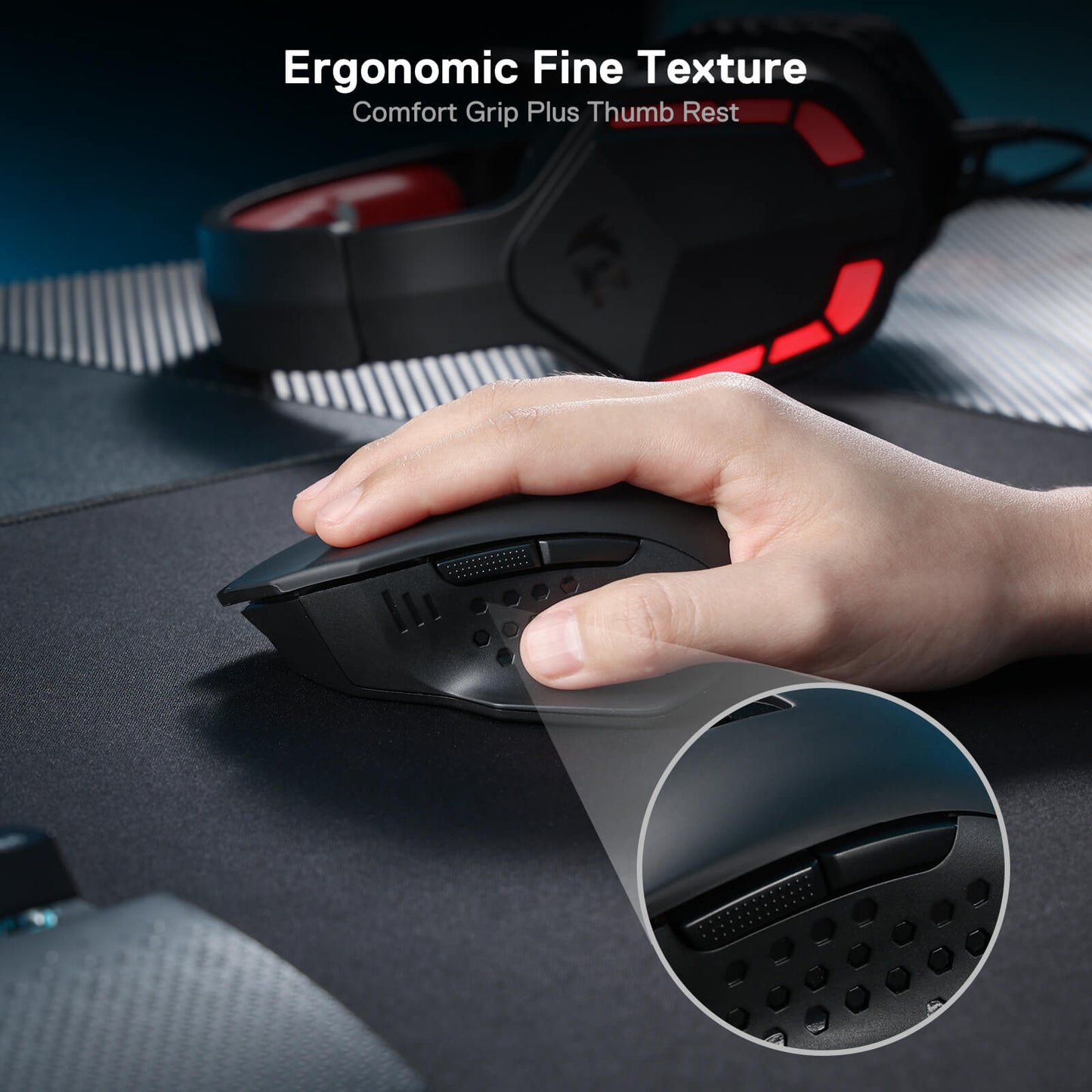 Redragon EU M656 Gainer Wireless Gaming Mouse,