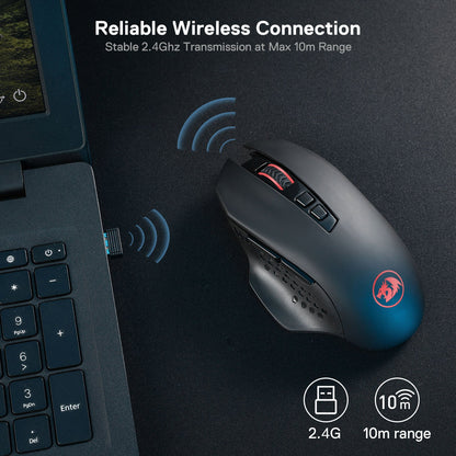 Redragon EU M656 Gainer Wireless Gaming Mouse,