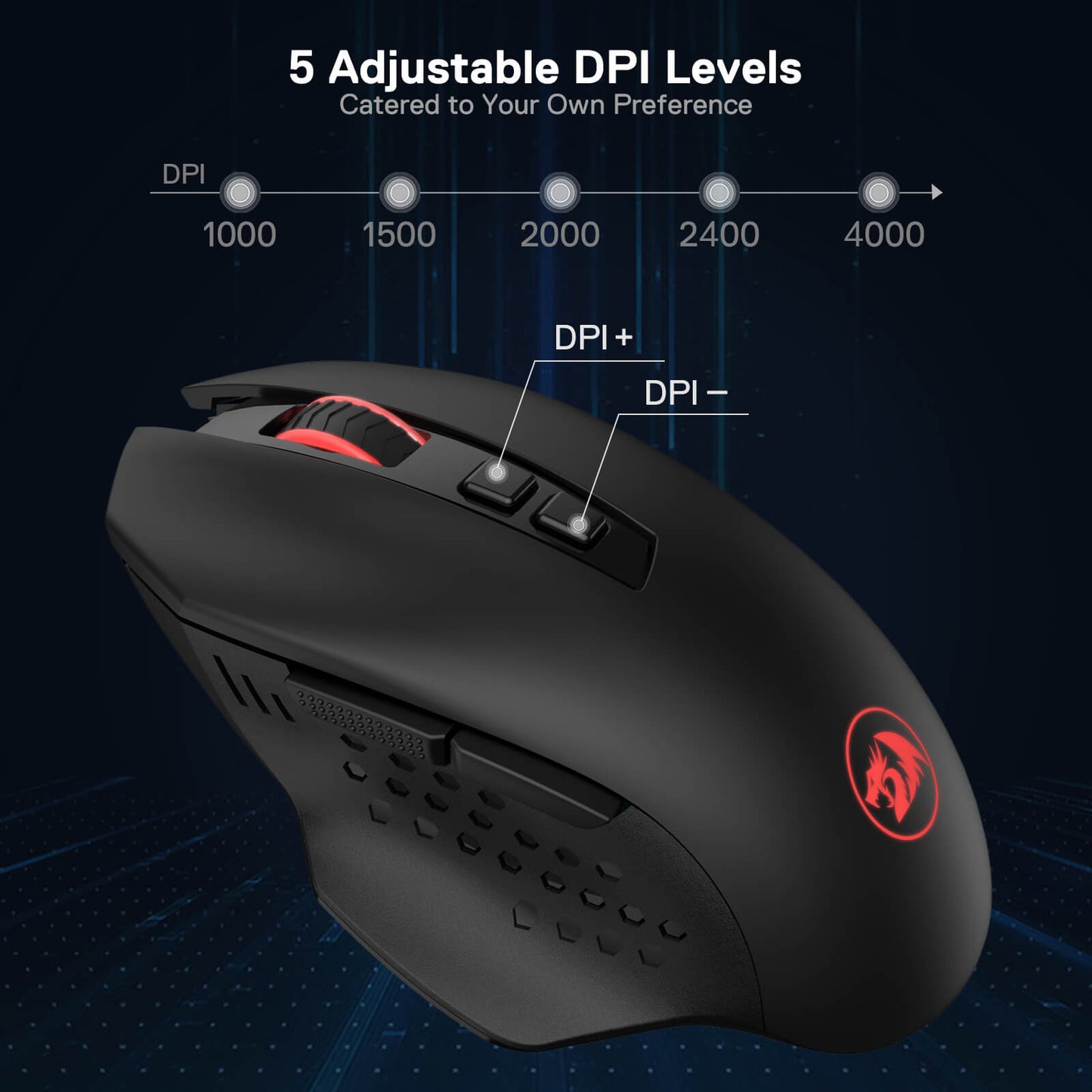 Redragon EU M656 Gainer Wireless Gaming Mouse
