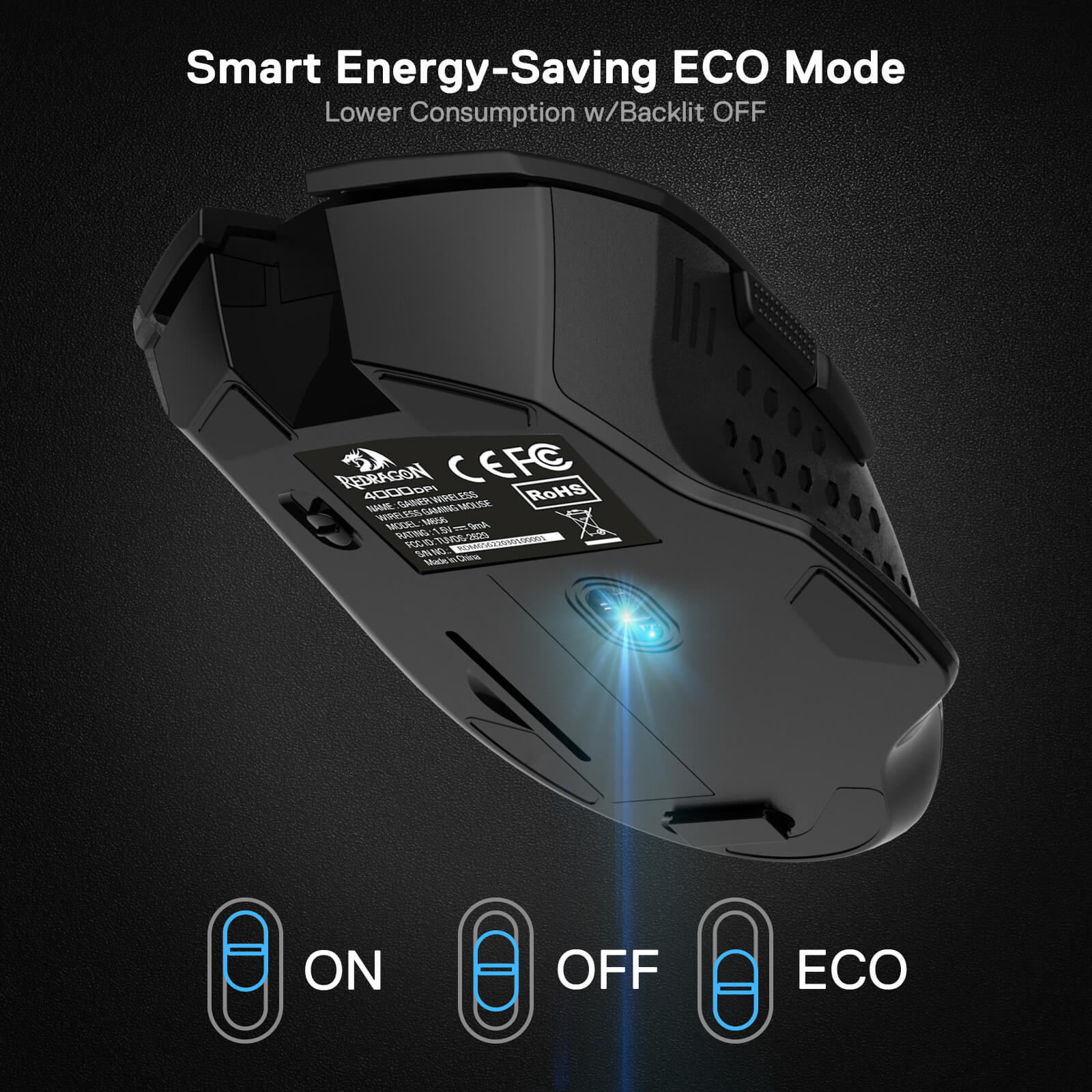 Redragon EU M656 Gainer Wireless Gaming Mouse,