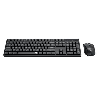 Redragon EU BS7634 Wireless Keyboard and Mouse Combo, 104 Keys 2.4Ghz Wireless Low-Profile Membrane Keyboard w/Low Profile Design, Ergnomic Comfort Grip, 4000 DPI Max Mouse