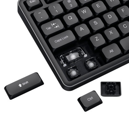 Redragon EU BS7634 Wireless Keyboard and Mouse Combo, 104 Keys 2.4Ghz Wireless Low-Profile Membrane Keyboard w/Low Profile Design, Ergnomic Comfort Grip, 4000 DPI Max Mouse