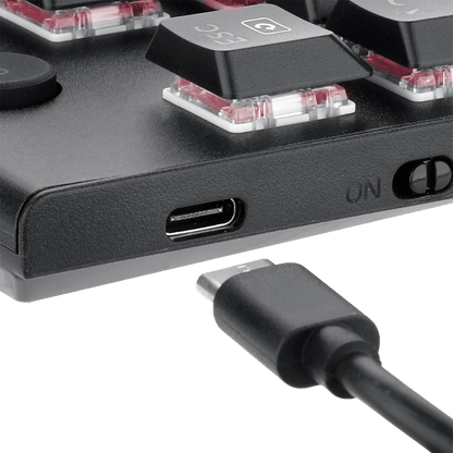 Redragon EU K618 Horus Wireless RGB Mechanical Keyboard, Bluetooth/2.4Ghz/Wired Tri-Mode Ultra-Thin Low Profile Gaming Keyboard