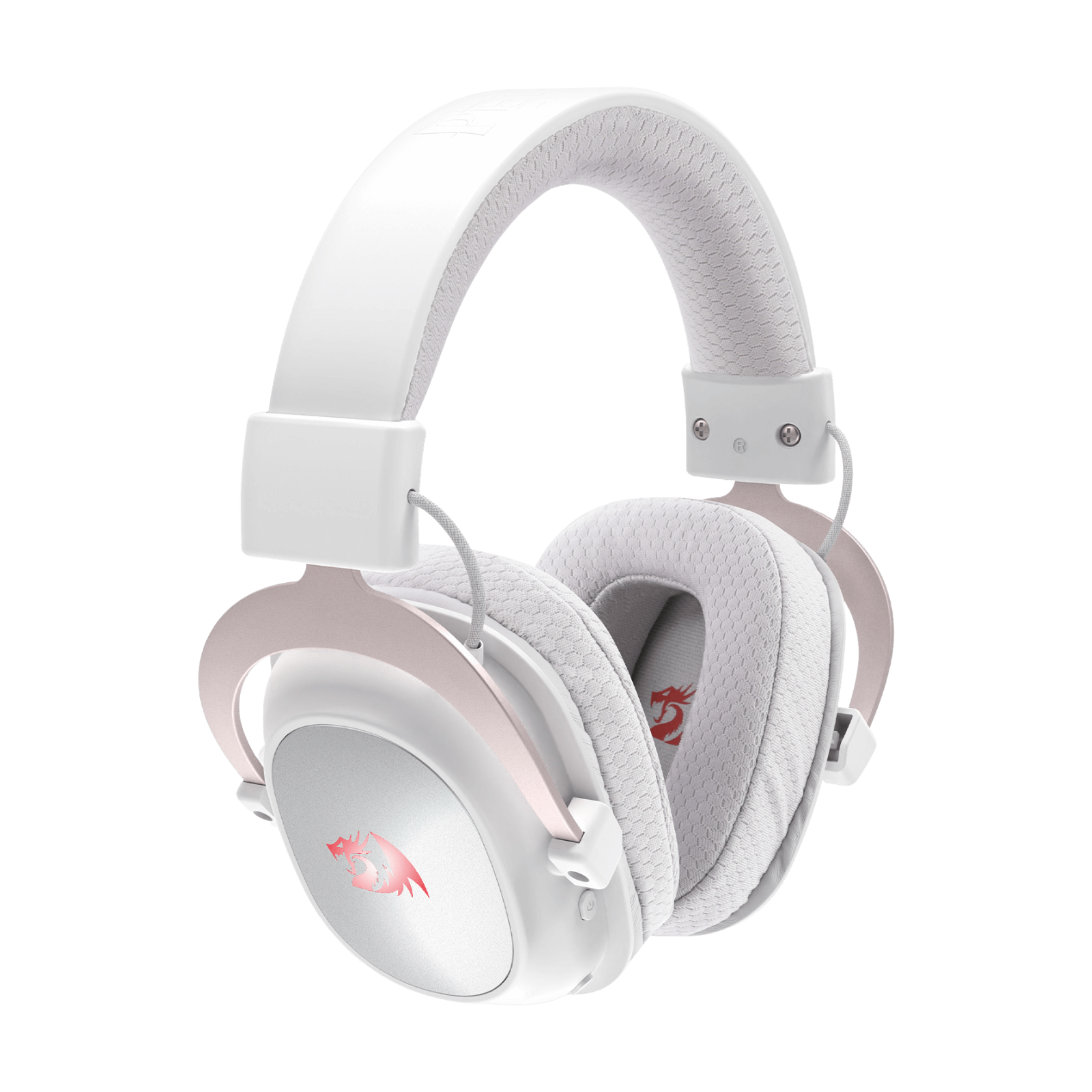 Redragon EU H510 PRO 3-Mode RGB White Gaming Headset - 7.1 Surround Sound - 53MM Audio Drivers in Memory Foam Ear Pads w/Durable Fabric Cover- Multi Platforms Headphone - USB Powered for PC/PS4/NS