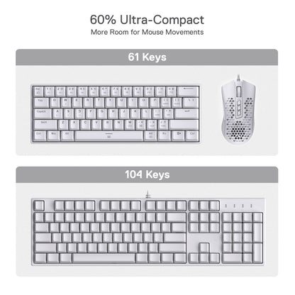 Redragon EU K630 Dragonborn 60% Wired RGB Gaming Keyboard