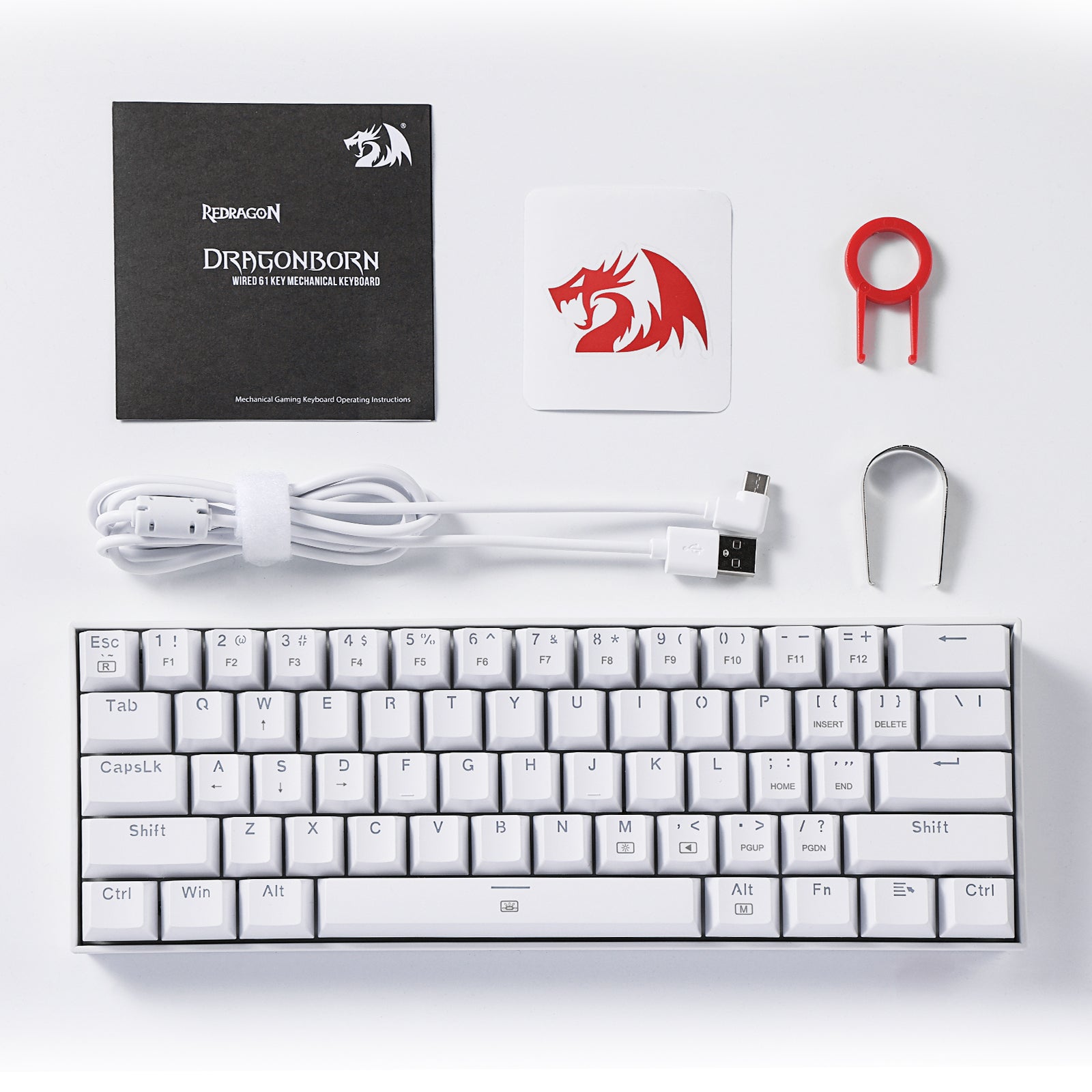 Redragon EU K630 Dragonborn 60% Wired RGB Gaming Keyboard