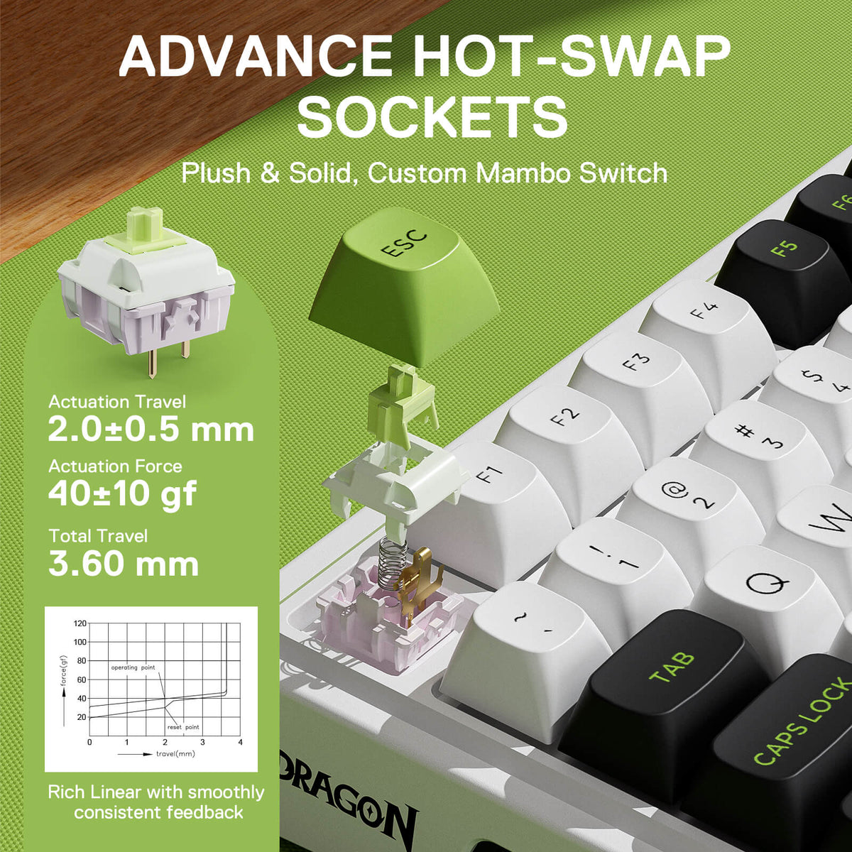 Redragon EU K686 MAX Keyboard with Switch Toggle for Windows and Mac OS Compatibility, Showing Seamless Switching Between Two Operating Systems