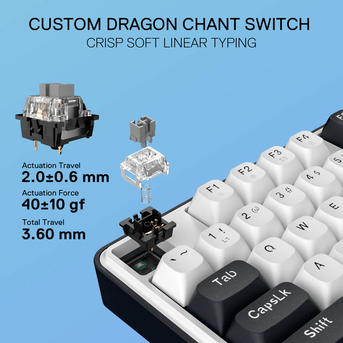 Redragon EU K689 Wired Gasket RGB Gaming Keyboard, 104 Keys + Extra 4 Hotkeys Mechanical Keyboard w/Upgraded Hot-swappable Socket, 5-Layer Noise Dampening, Mixed Color Keycaps, Custom Linear Switch