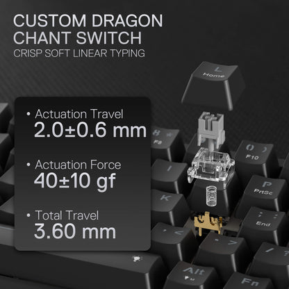 Redragon EU K709 65% Wired Gasket RGB Gaming Keyboard, 68 Keys Hot-Swap Compact Mechanical Keyboard w/Free-Mod Socket, 3-Layer Noise Dampening & Dedicated Arrow Keys, Quiet Custom Linear Switch