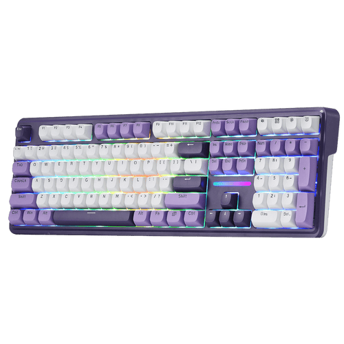 Redragon EU ANTONIUM K745 PRO 108 Keys Wireless Gasket Mechanical Keyboard, Purple | show