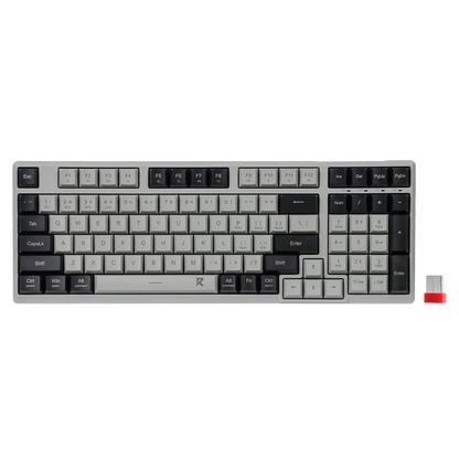 Redragon EU BK7114 96% 98 Keys Scissor Mechanism Slim Wireless Keyboard Black Grey