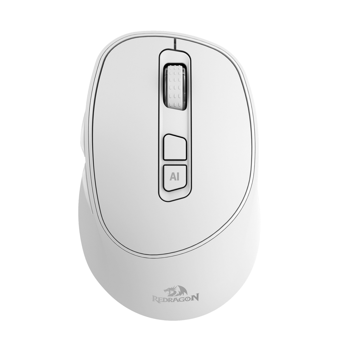 Redragon EU BM4195 AI Smart Wireless Mouse, 2.4G & BT Computer Office Mouse, Translate & Voice Typing, 5 DPI Adjustable, Ergonomic Design, Long Battery Life, for Laptop/Desktop/PC, White | show