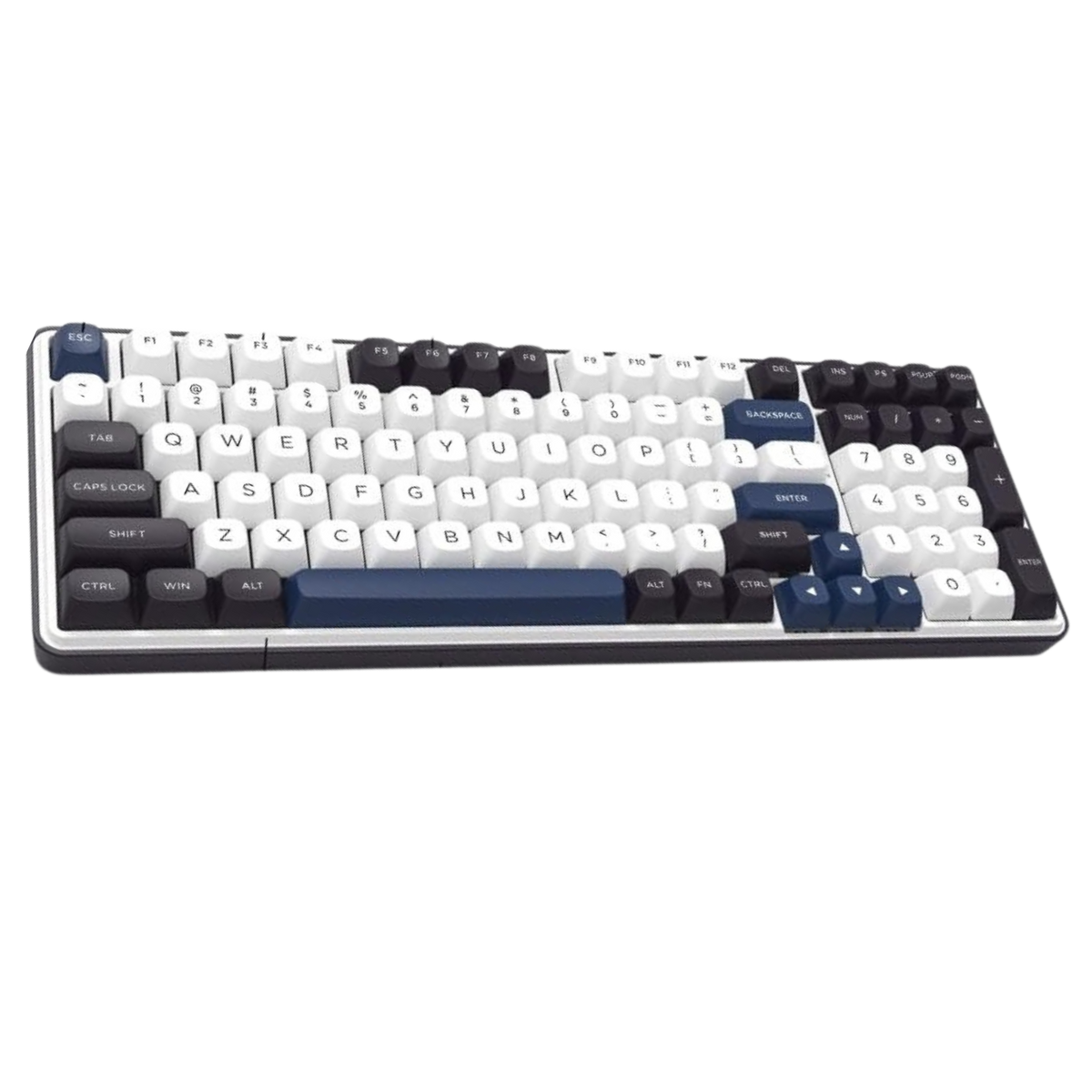 Mechanical keyboard  on a black background