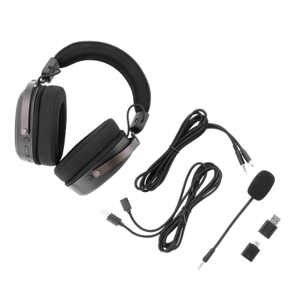 Redragon EU H831 Gaming Headset, RGB, 2.4GHz/BT/Wired, Black