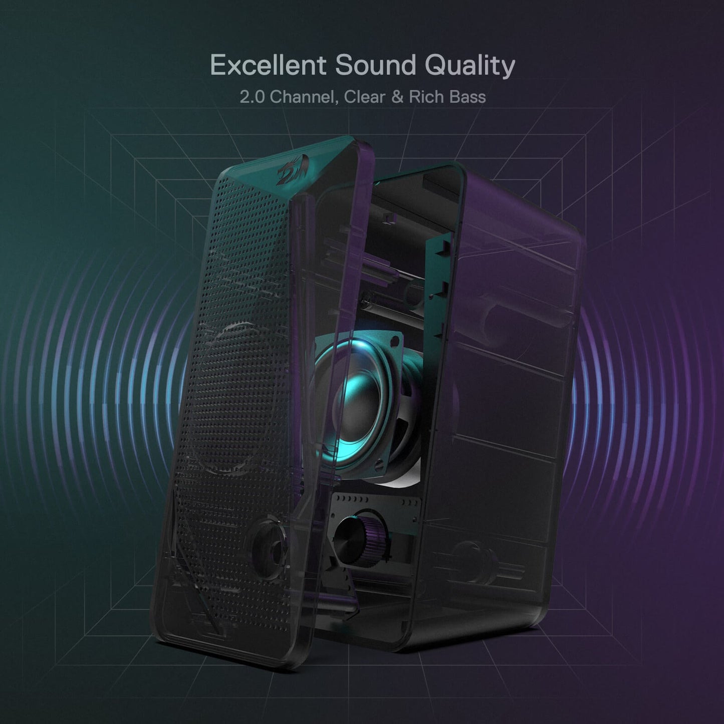 Redragon EU GS510 RGB Desktop Speakers