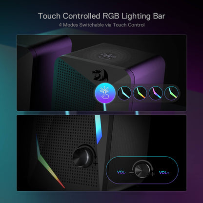 Redragon EU GS510 RGB Desktop Speakers
