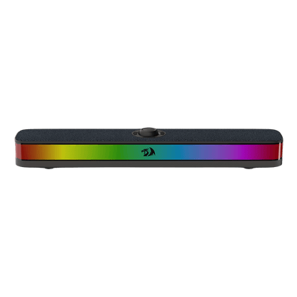 Redragon GS515 RGB Desktop Soundbar, 2.0 Channel Stereo Computer Speakers for Desktop with Bluetooth 5.3, USB-C/USB Powered, Black