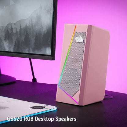 Redragon EU GS520 RGB Pink Speakers