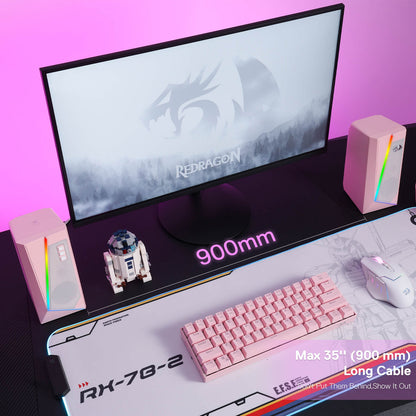 Redragon EU GS520 RGB Pink Speakers