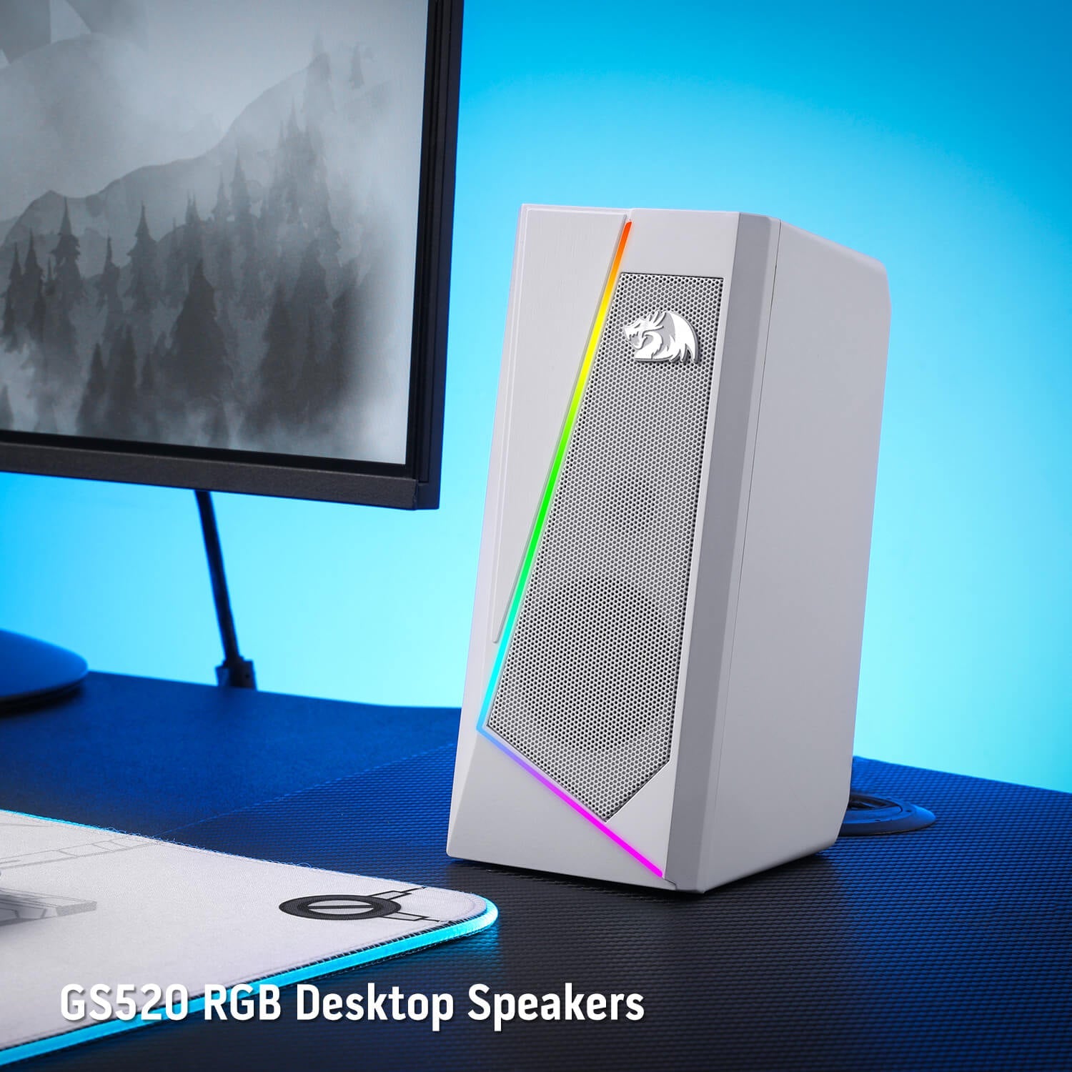 Redragon EU GS520 RGB white Desktop Speakers