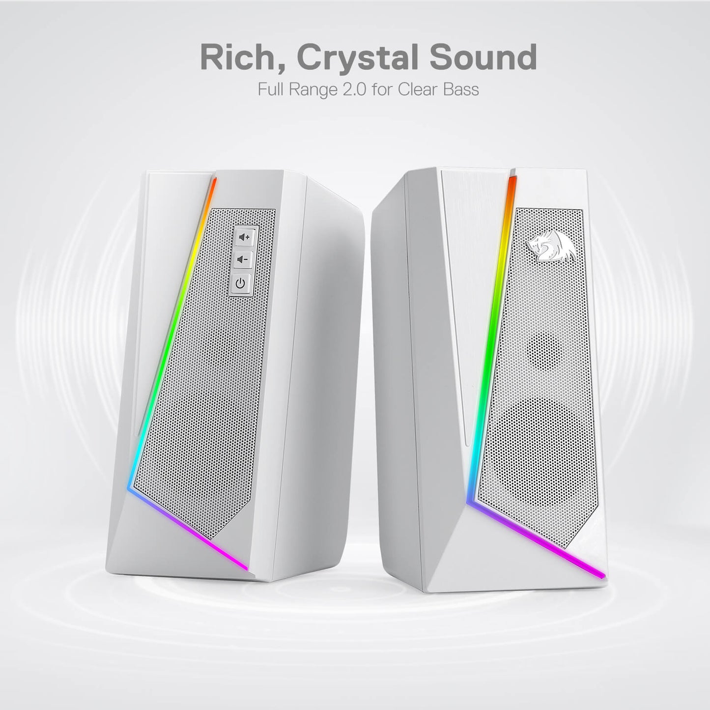 Redragon EU GS520 RGB white Desktop Speakers