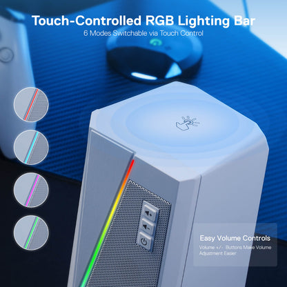 Redragon EU  GS520 RGB white Desktop Speakers