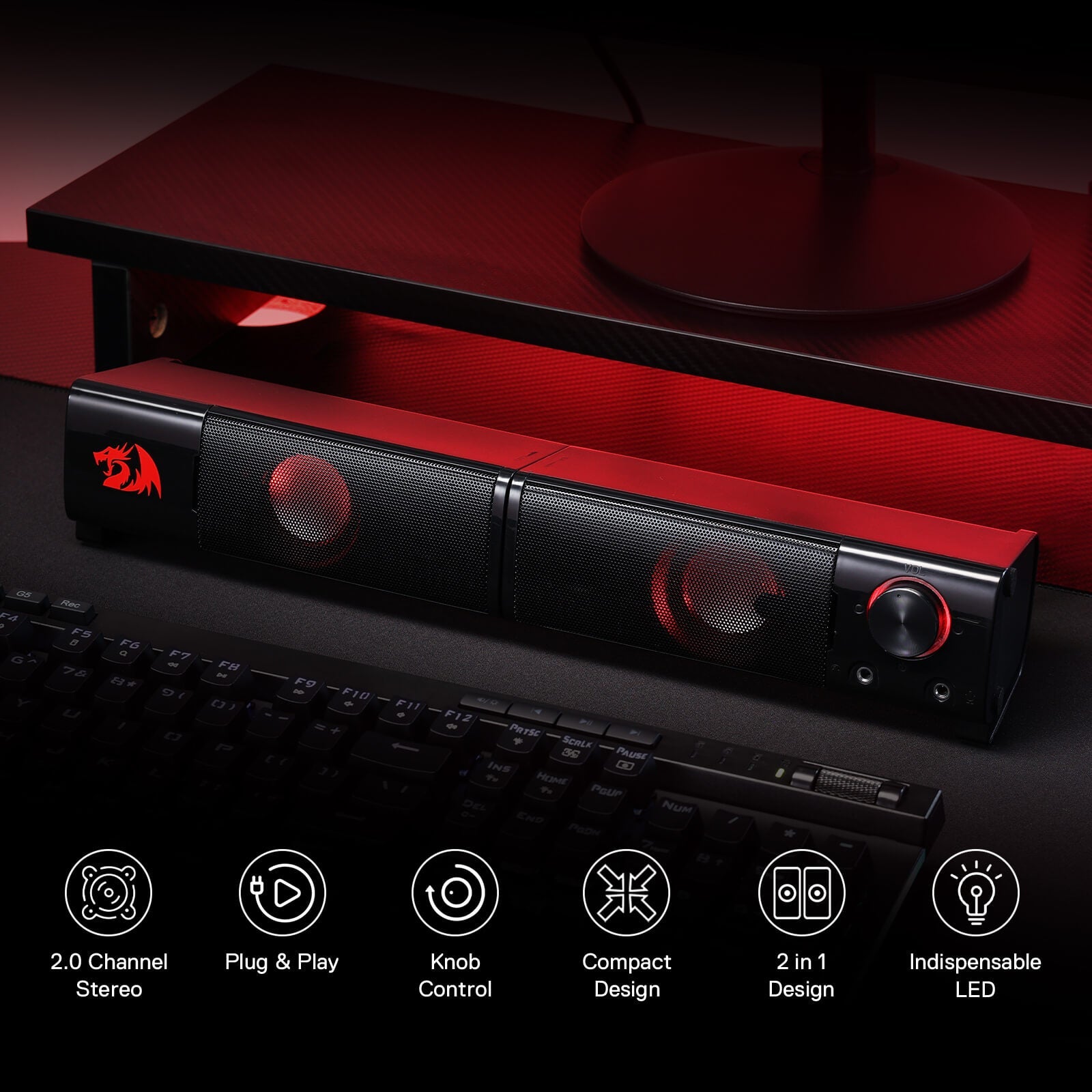 Redragon EU  GS550 Orpheus PC Gaming Speakers