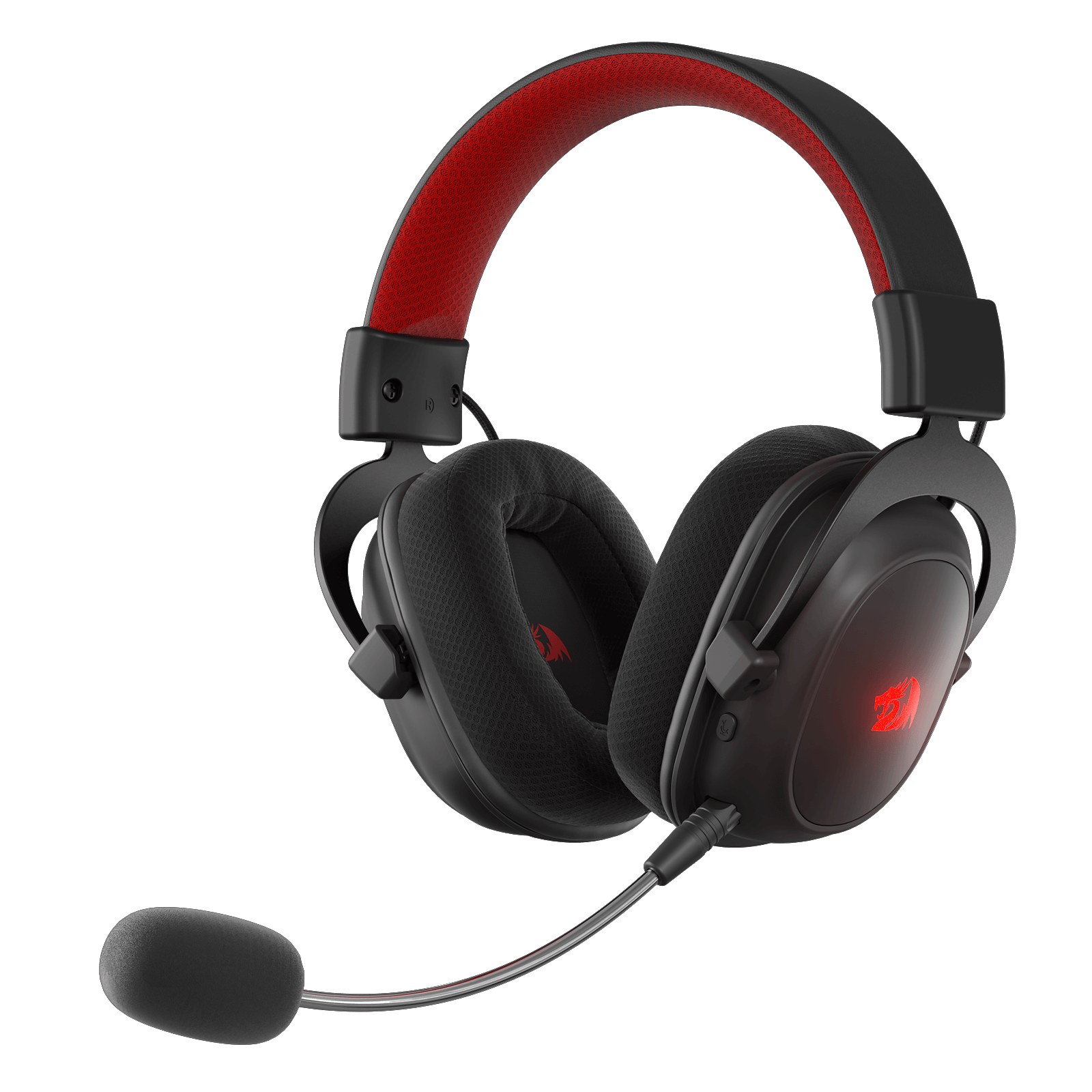 Redragon EU H510 PRO 3-Mode RGB Gaming Headset - 7.1 Surround Sound - 53MM Audio Drivers in Memory Foam Ear Pads w/Durable Fabric Cover- Multi Platforms Headphone - USB Powered for PC/PS4/NS | show