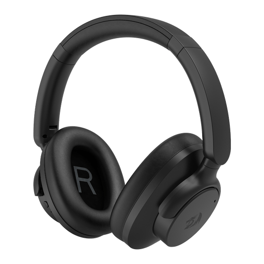Redragon EU H610 Wireless Gaming Headset for PS5, PS4, PC, Mac, NS - BT 5.3 with ANC Noise Cancellation, 50H Battery, Lightweight, Over-Ear Headphones with Built-in Mic | show