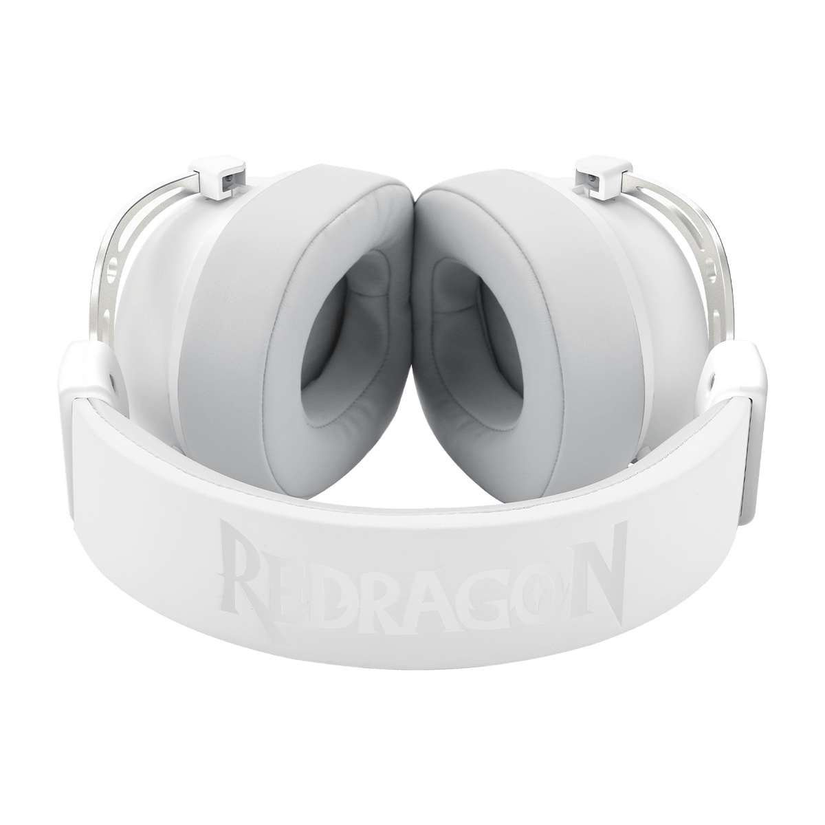 Redragon EU H730 USB Wired Gaming Headset - 53mm Drivers, 360° Spatial Sound, Detachable Noise-Canceling Microphone, Magnetic Replaceable Ear Cushions, Over-Ear Headphones Works for PC/PS4/PS5, White