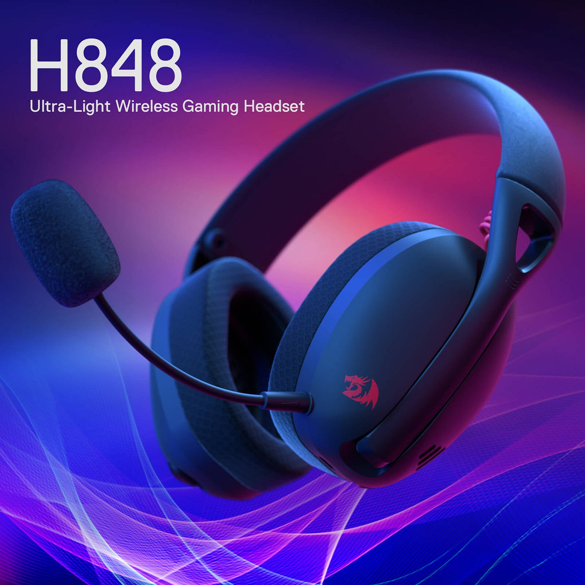 Redragon EU H848 Lightweight Bluetooth Wireless Gaming Headset