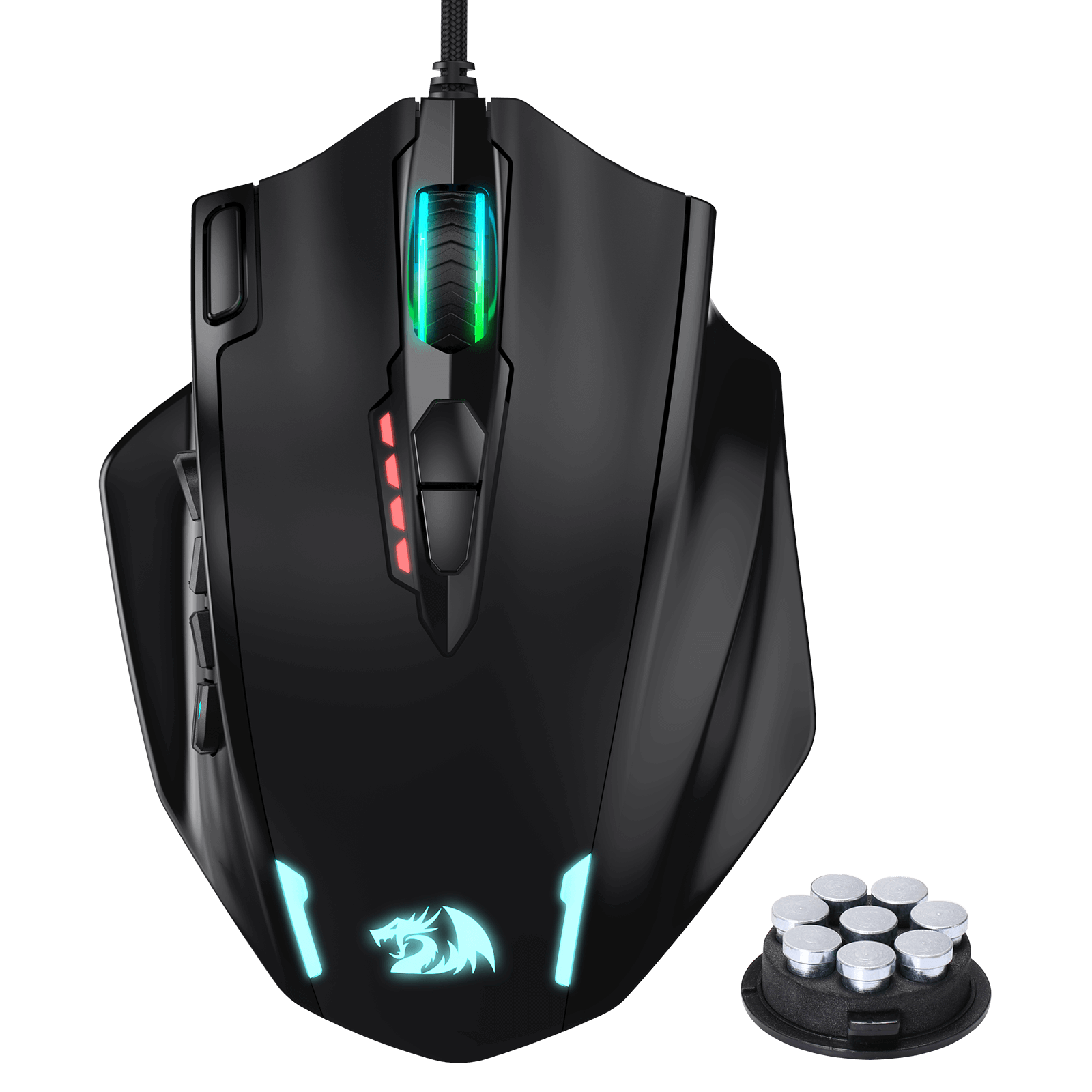 Redragon EU M908 Impact RGB LED MMO Gaming Mouse with 12 Side Buttons | show