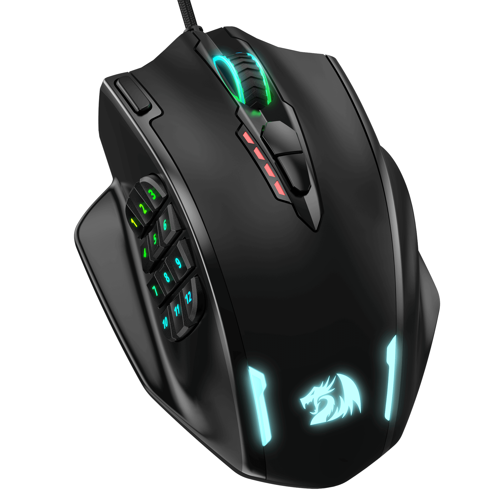 Redragon EU Impact M908 RGB MMO Laser Wired Gaming Mouse