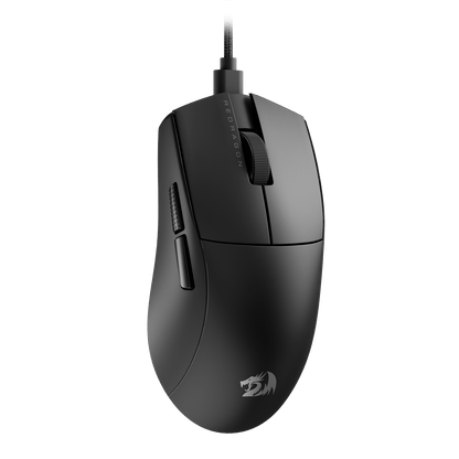 Redragon EU M724 Wired Gaming Mouse, 42G Ultra-Light 12,400 Max DPI Optical Gaming Mouse with 5 Programmable Buttons, Ergonomic Natural Grip Build, Software Supports DIY Keybinds & DPI | show