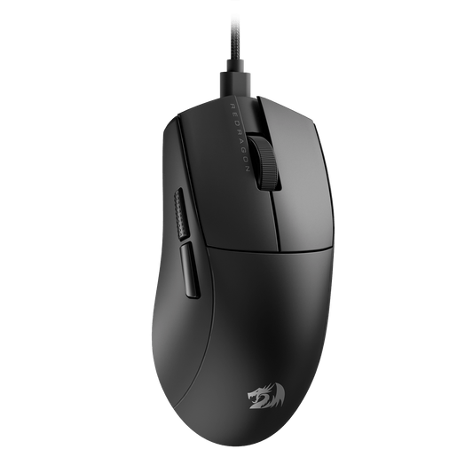 Redragon EU M724 Wired Gaming Mouse, 42G Ultra-Light 12,400 Max DPI Optical Gaming Mouse with 5 Programmable Buttons, Ergonomic Natural Grip Build, Software Supports DIY Keybinds & DPI | show