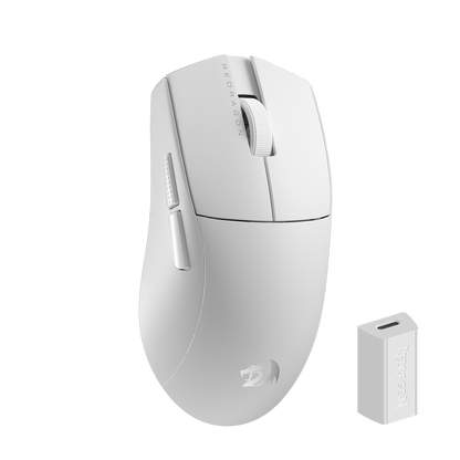 Redragon EU M916 ULT Wireless 8K Polling Rate Gaming Mouse, 49G Ultra-Light 30,000 Max DPI Gaming Mice w/Ergonomic Natural Grip Build, Full Programmable Buttons, Software Supports DIY Keybinds & DPI