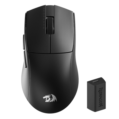 Redragon EU M916 ULT Wireless 8K Polling Rate Gaming Mouse, 49G Ultra-Light 30,000 Max DPI Gaming Mice w/Ergonomic Natural Grip Build, Full Programmable Buttons, Software Supports DIY Keybinds & DPI