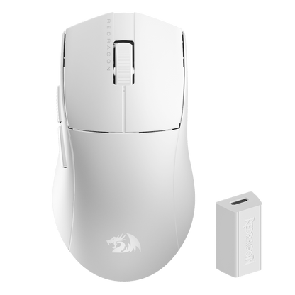 Redragon EU M916 ULT Wireless 8K Polling Rate Gaming Mouse, 49G Ultra-Light 30,000 Max DPI Gaming Mice w/Ergonomic Natural Grip Build, Full Programmable Buttons, Software Supports DIY Keybinds & DPI