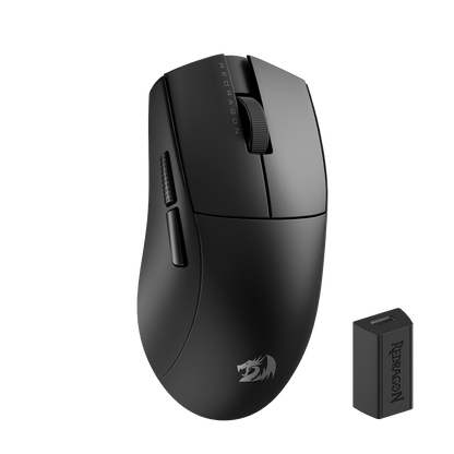 Redragon EU M916 ULT Wireless 8K Polling Rate Gaming Mouse, 49G Ultra-Light 30,000 Max DPI Gaming Mice w/Ergonomic Natural Grip Build, Full Programmable Buttons, Software Supports DIY Keybinds & DPI