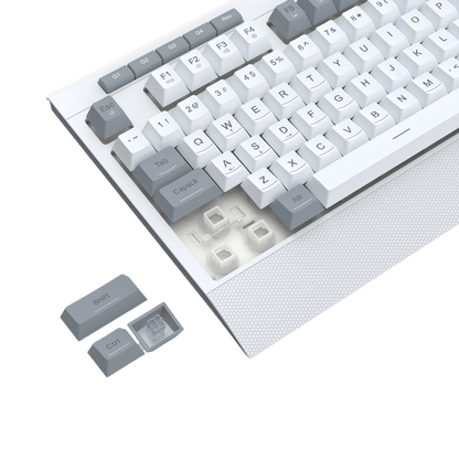 Redragon EU K525 RGB Backlit Membrane Gaming Keyboard with Multimedia Keys, Linear Mechanical-Feel Switch, 4 Extra On-Board Macro Keys, Dedicated Media Control, Detachable Wrist Rest
