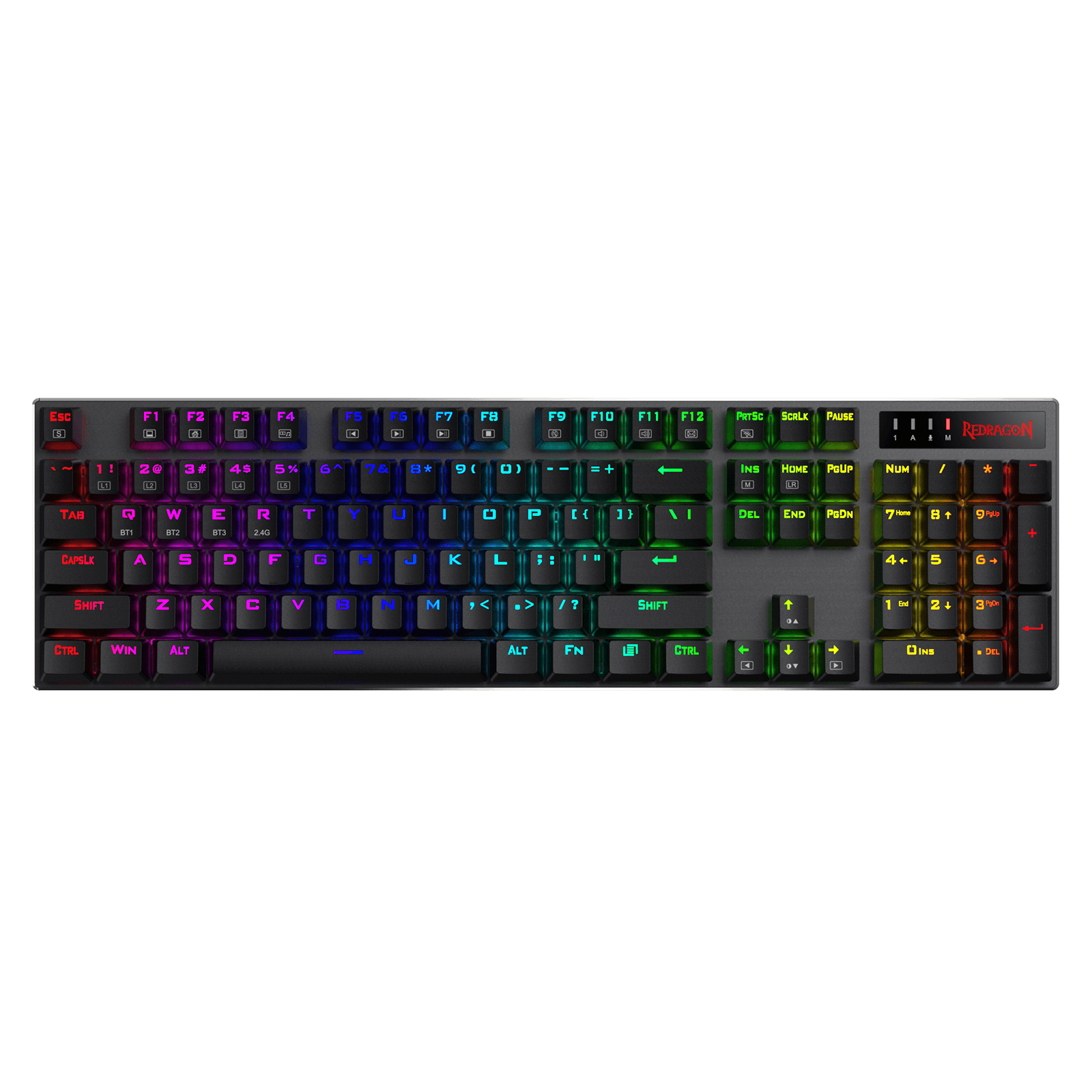 Redragon EU  K556 PRO Upgraded aluminum  Wireless RGB Gaming Keyboard