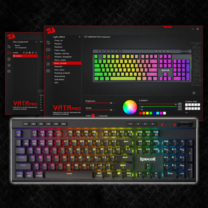 Redragon EU K580 PRO VATA RGB Backlit 3 Modes Mechanical Gaming Keyboard