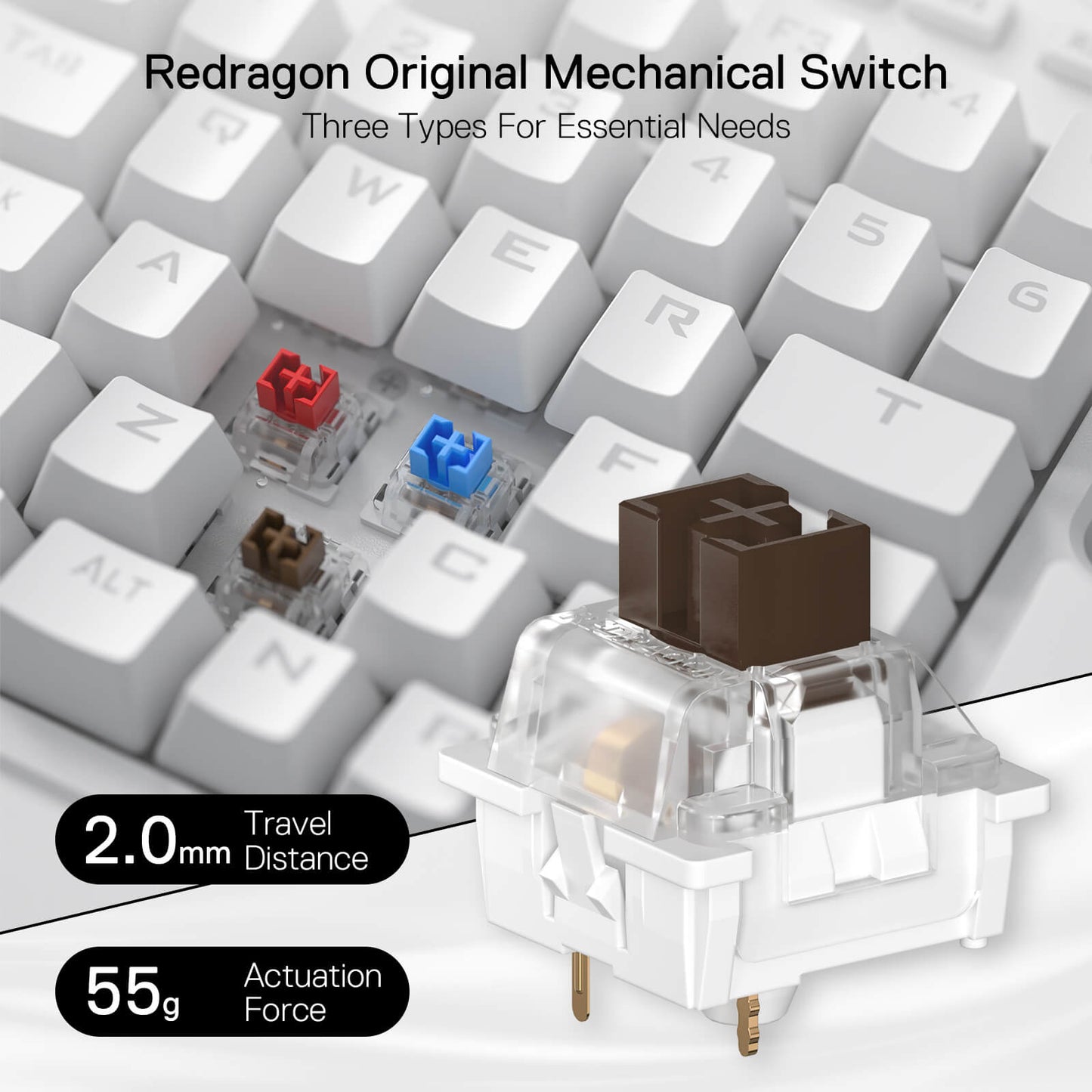 Redragon EU K585 DITI One-Handed RGB Mechanical Gaming Keyboard
