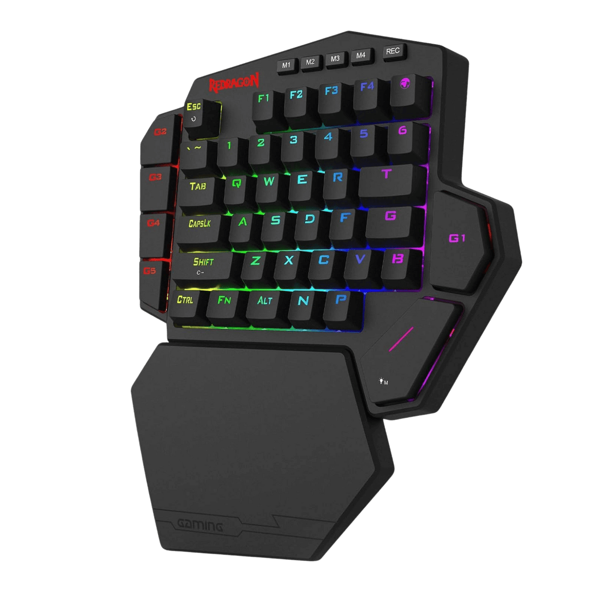 Redragon EU K585 HE Rapid Trigger Gaming Keyboard, 8K Wired One-Handed Mechanical Keyboard w/Next-Gen UltraMag 100% POM Silky Magnetic Switch, Dual-Module Floating Structure Design, Detachable Wrist Rest