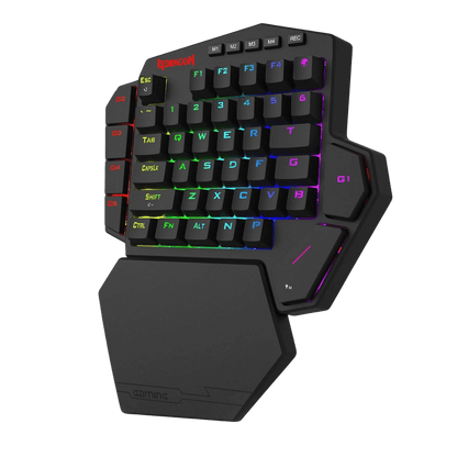Redragon EU K585 HE Rapid Trigger Gaming Keyboard, 8K Wired One-Handed Mechanical Keyboard w/Next-Gen UltraMag 100% POM Silky Magnetic Switch, Dual-Module Floating Structure Design, Detachable Wrist Rest